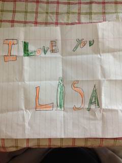 Andrews note to Lisa